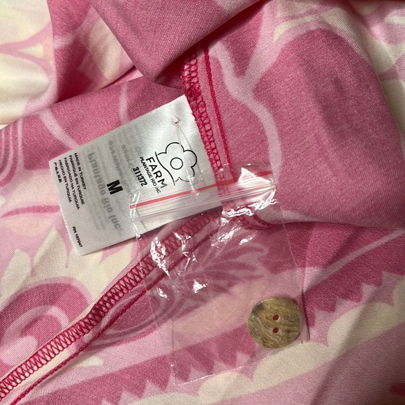 FARM RIO Tropical Groove Shirt Dress SIZE MEDIUM 0810 - Picture 9 of 9